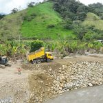 GAD Municipal de Zamora aporta en la construcción del muro de protección en Nambija Bajo
